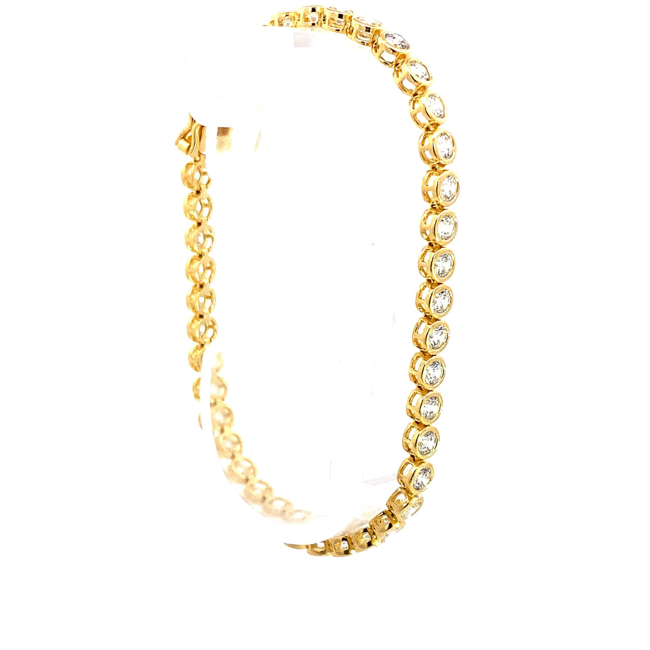 Ralf Scharrer meets Vinczenza!  Tennisarmband Damen 18 cm – 925 Silber, gelbvergoldet oder rhodiniert mit rundem Centerstone