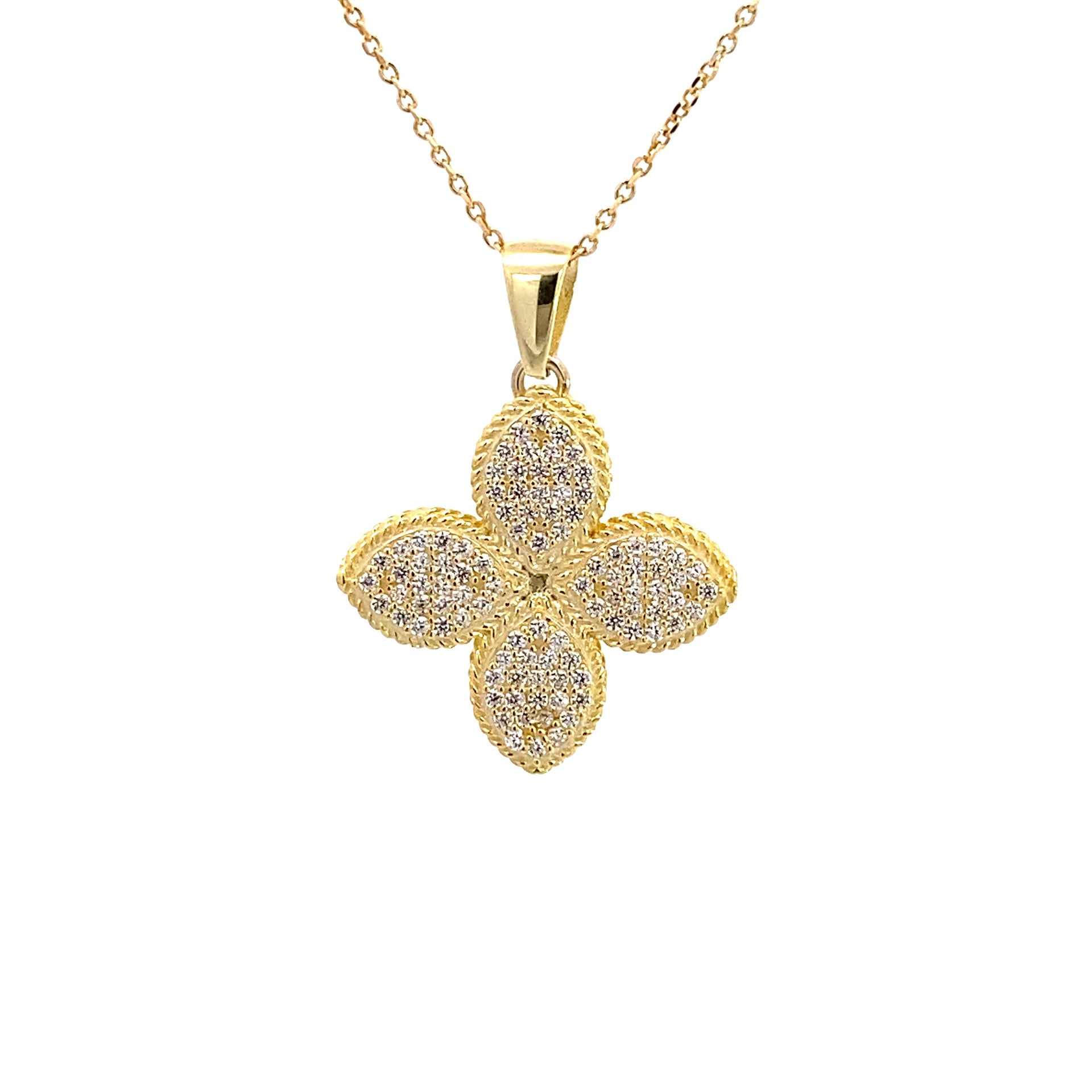 Ralf Scharrer meets Vinczenza!  stylisches Silber- Collier in Blumen- Muster mit Venuianer- Kette