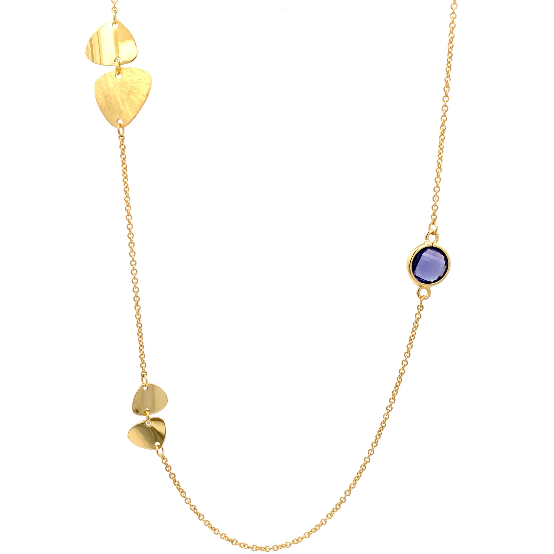 Ralf Scharrer meets Viczenza!  exklusives Collier, Silber gelbvergoldet mit Amethyst