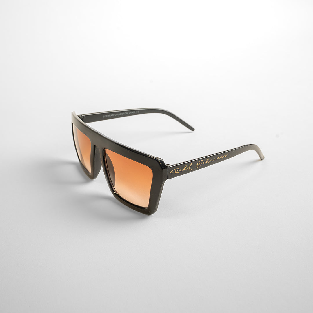 Ikonische Sonnenbrille SunDown mit schwarzen Oversize- Rahmen