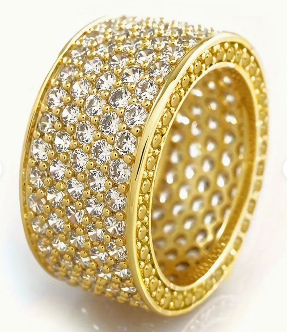 Modisch TOP!  Zirkonia-Ring in Gold