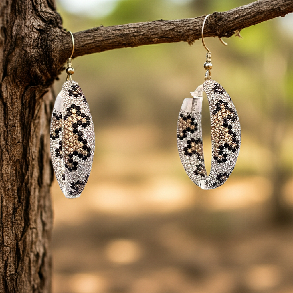 Ralf Scharrer meets Vinczenza!  stylischer Ohrhänger "Triangel Leo" 925 Silber,  rosevergoldet oder rhodiniert